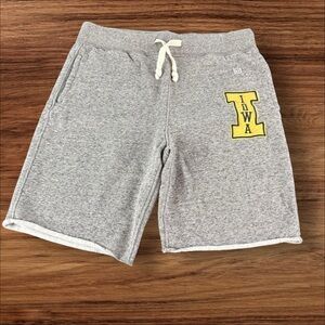 Tailgate Sweat Shorts Mens Small University Of Iowa Athletic Logo Grey (291)